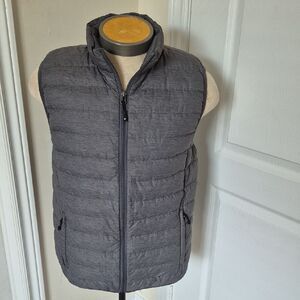 Men's Gray Puffer Vest